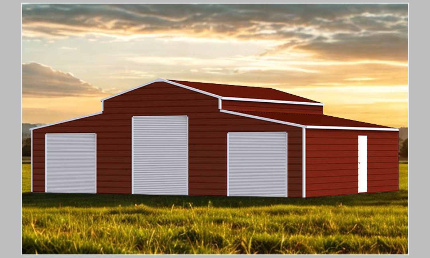 KJ Metal Livestock Shed, 20' x 12'   mn K1912 (1)